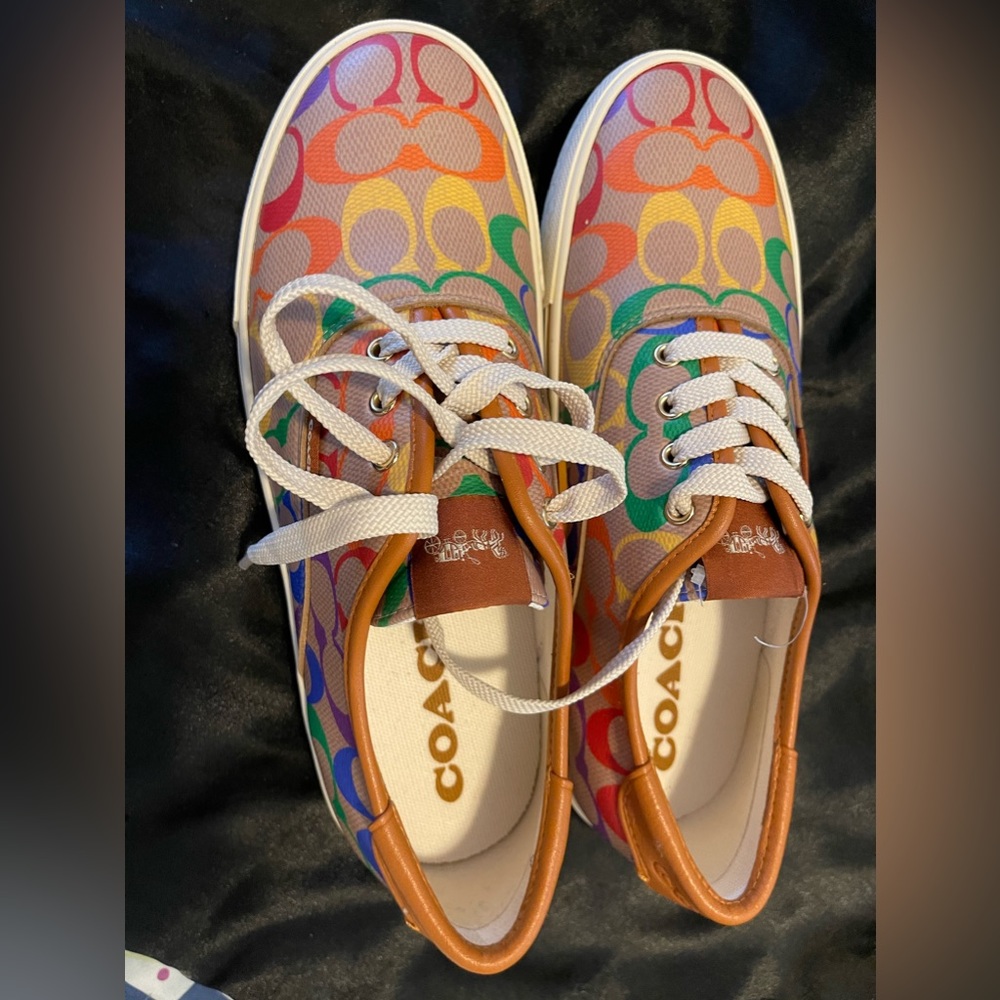 Women’s Rainbow Coach sneakers